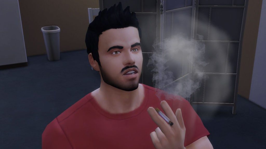 Мод на курение и алкоголь в Sims 4